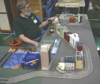 EasyTrolley demonstration layout at East Penn National Model Trolley Meet, May 2007.